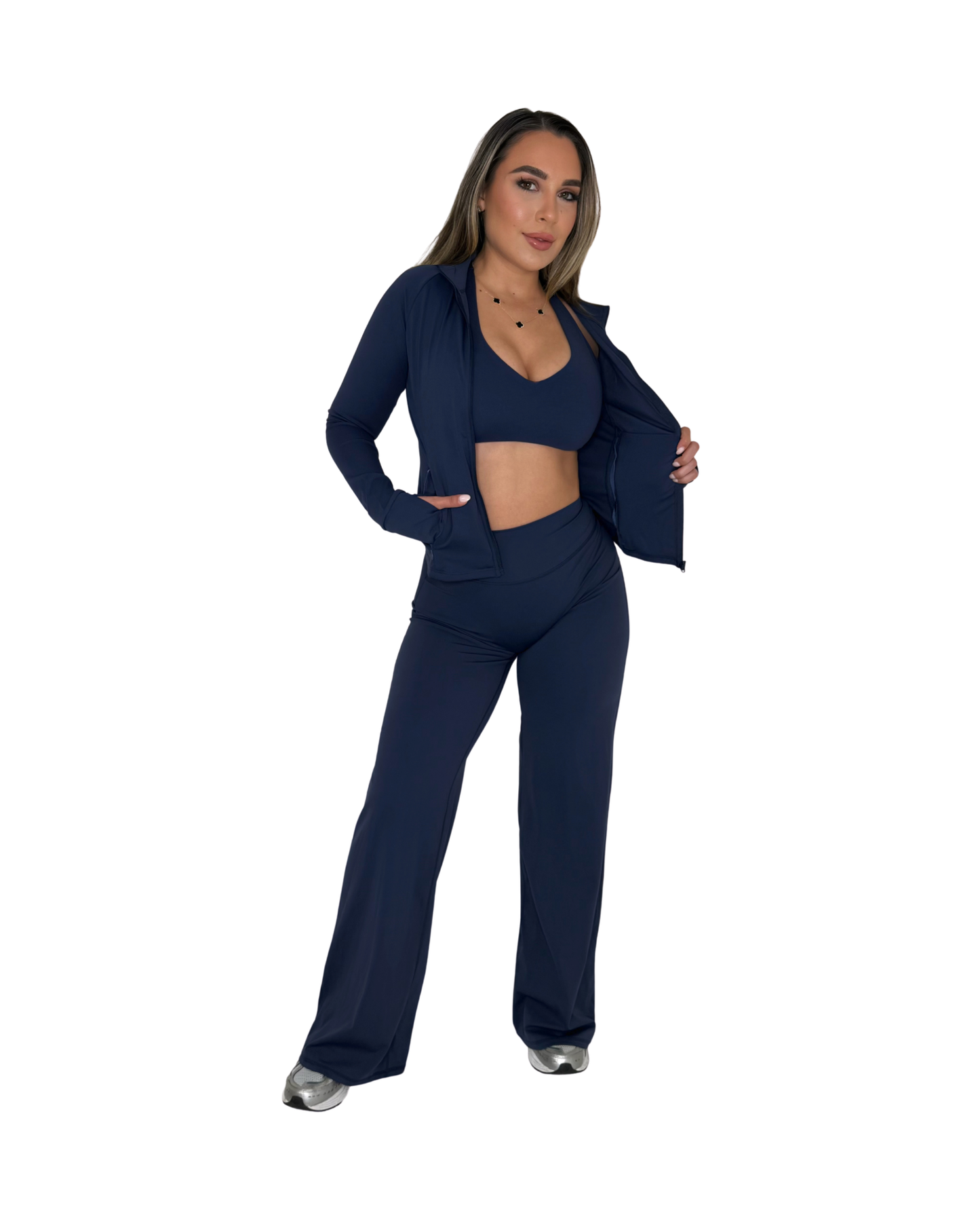 Frost Bite Zip-Up - Navy Blue