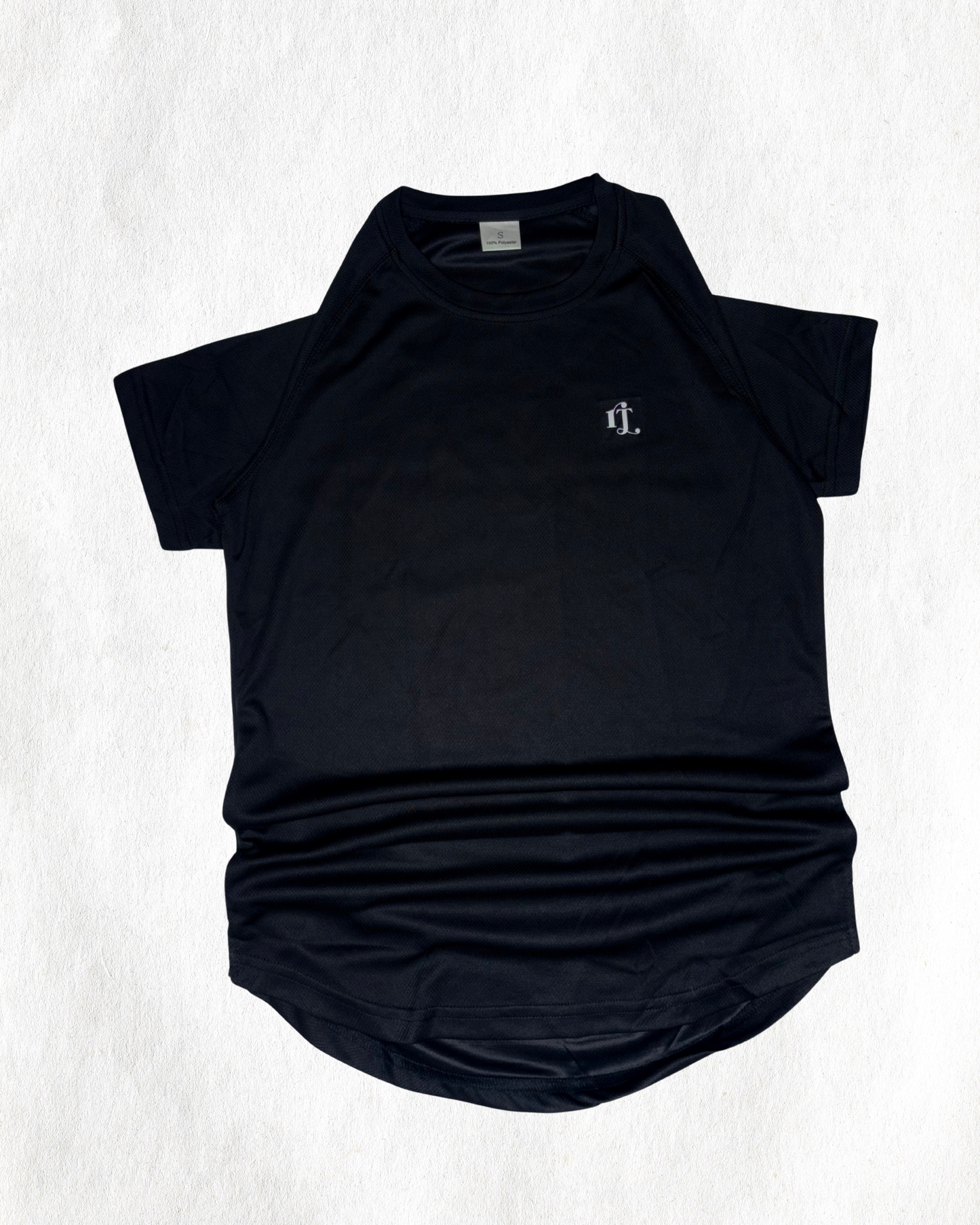 Black Sweat Tee - Black