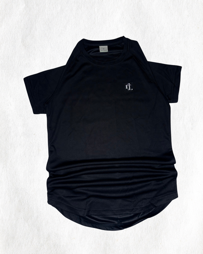 Black Sweat Tee - Black
