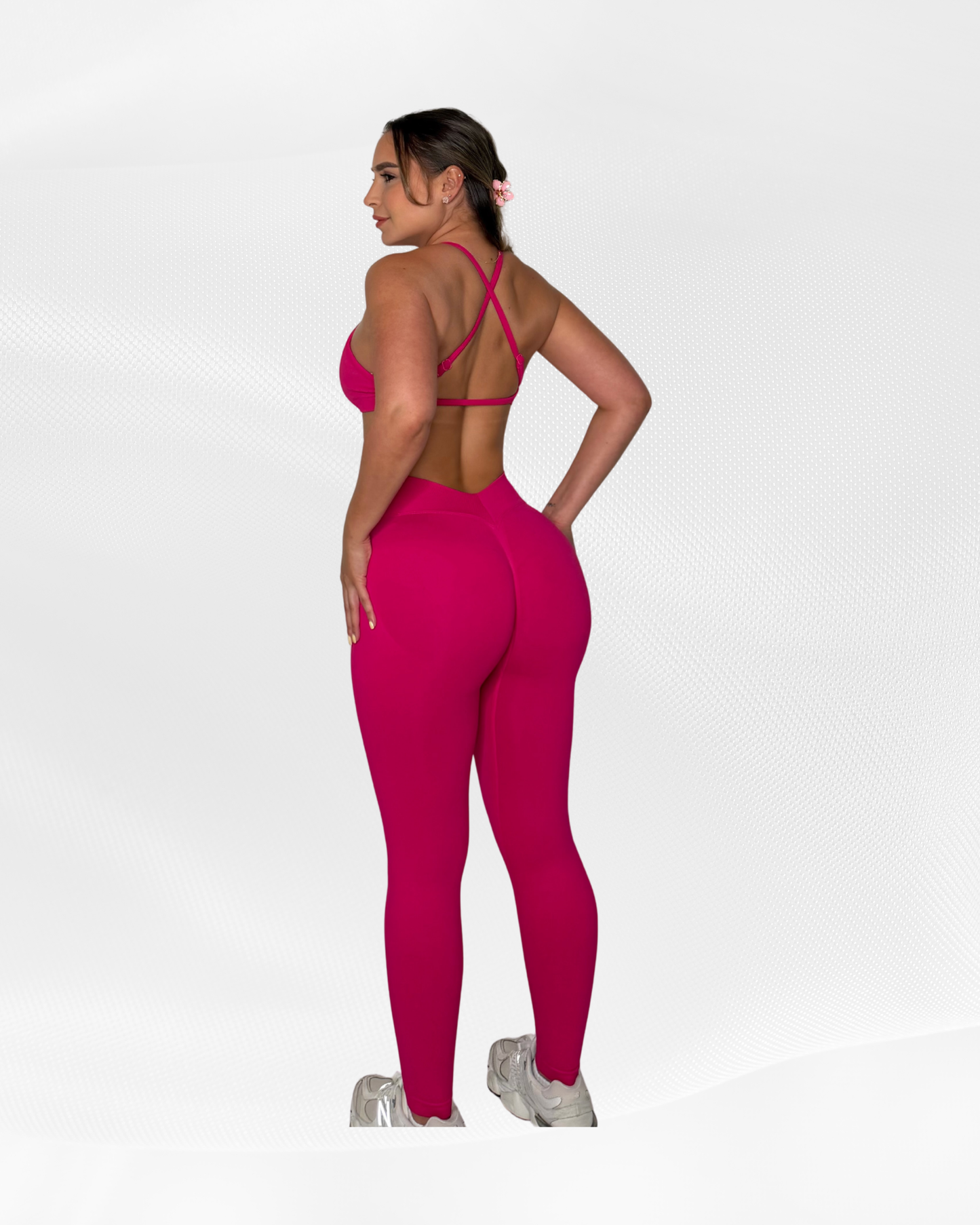 Cherry Blossom Sculpt V-Back Leggings