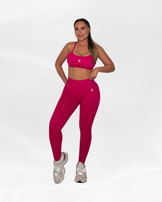 Cherry Blossom Sculpt V-Back Leggings
