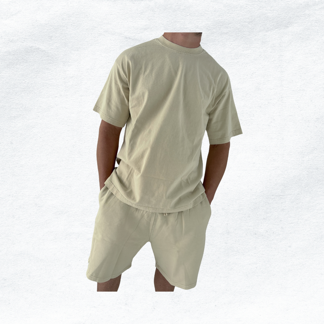 Oversized Power Tee - Beige