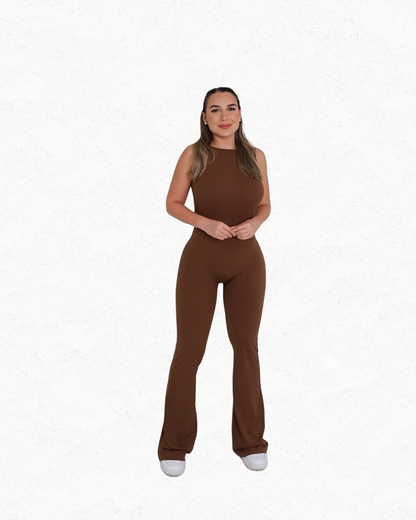 Brown Cowgirl Chic Jumpsuit