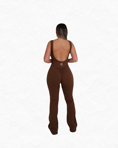 Brown Cowgirl Chic Jumpsuit