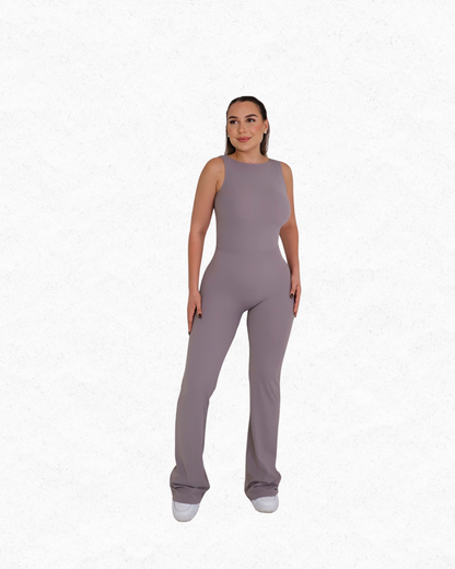 Gray Cowgirl Chic Jumpsuit