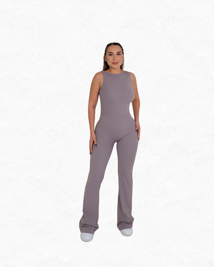 Gray Cowgirl Chic Jumpsuit