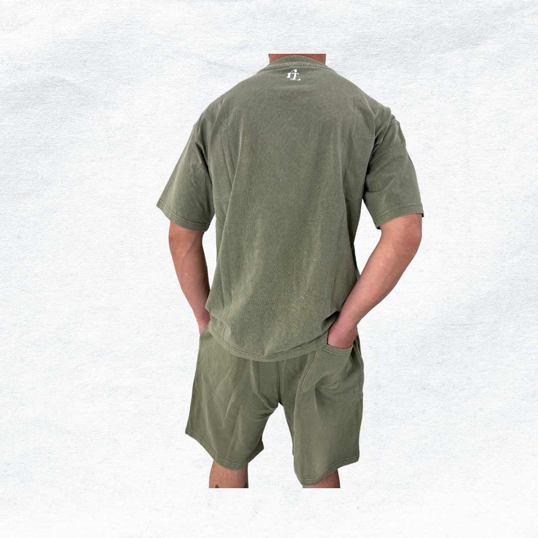Oversized Power Tee - Olive