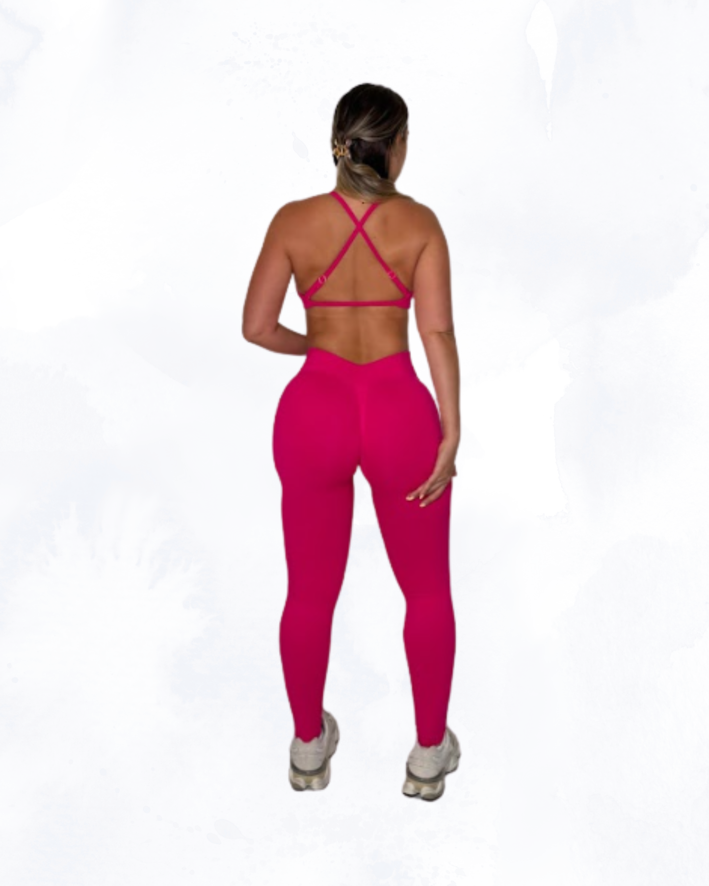 Cherry Blossom Cross-Back Sports Bra