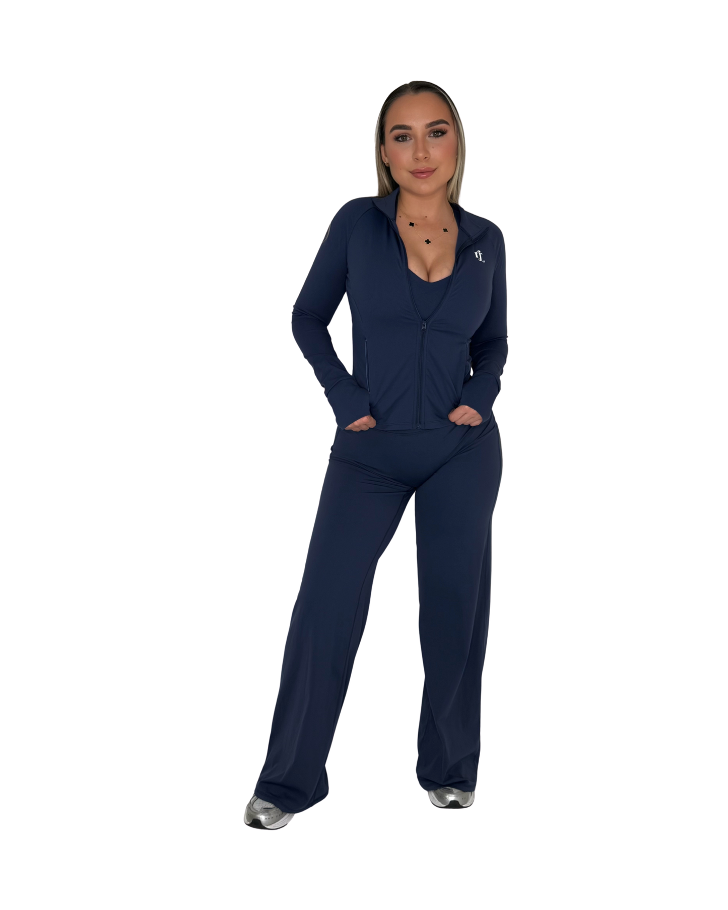 Frost Bite Zip-Up - Navy Blue