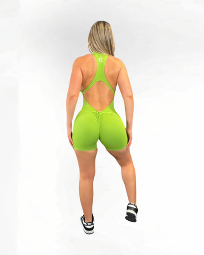 Lime Squeeze Zipperella Romper